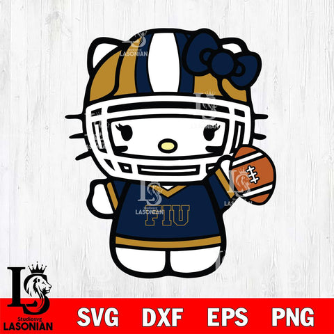 Florida International Panthers Hello Kitty sport 9 Svg Eps Dxf Png File, NCAA svg, Digital Download, Instant Download