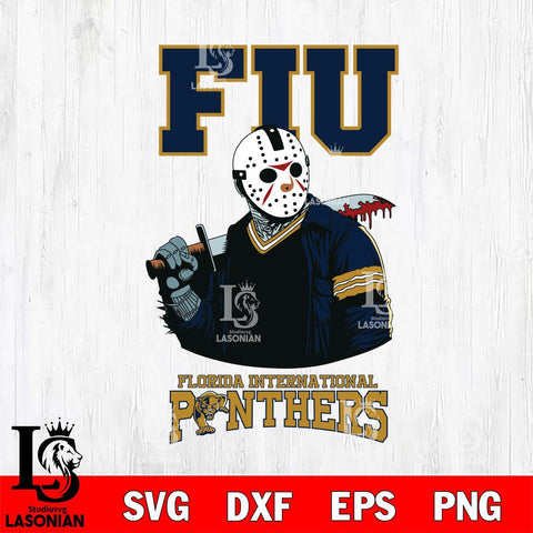 Florida International Panthers Jason Voorhees 10 Svg Eps Dxf Png File, Digital Download