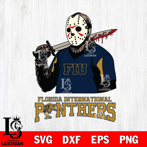 Florida International Panthers Jason Voorhees 11 Svg Eps Dxf Png File, Digital Download