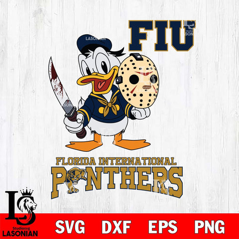 Florida International Panthers Jason Voorhees 12 Svg Eps Dxf Png File, Digital Download