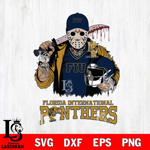 Florida International Panthers Jason Voorhees 2 Svg Eps Dxf Png File, Digital Download