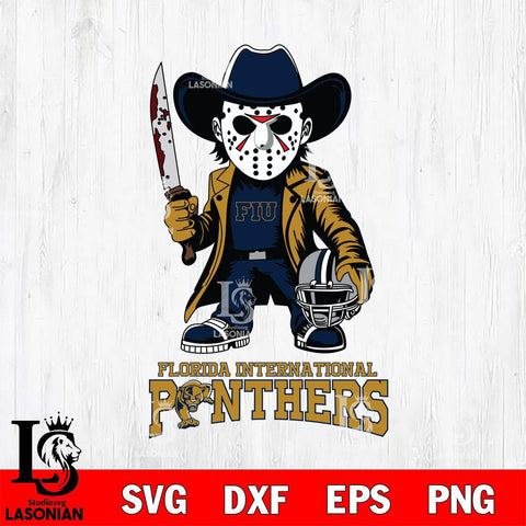 Florida International Panthers Jason Voorhees 3 Svg Eps Dxf Png File, Digital Download