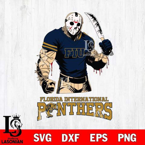 Florida International Panthers Jason Voorhees Svg Eps Dxf Png File, Digital Download