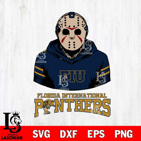 Florida International Panthers Jason Voorhees 4 Svg Eps Dxf Png File, Digital Download