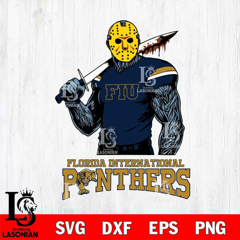 Florida International Panthers Jason Voorhees 7 Svg Eps Dxf Png File, Digital Download