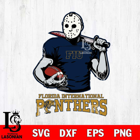 Florida International Panthers Jason Voorhees 9 Svg Eps Dxf Png File, Digital Download