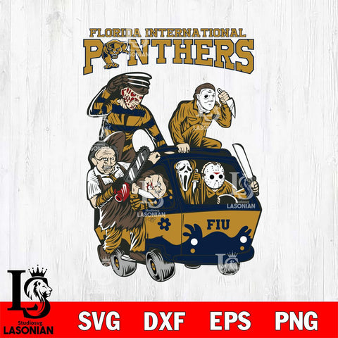Florida International Panthers Jason Voorhees Horror 10 Svg Eps Dxf Png File, NCAA svg, Digital Download, Instant Download