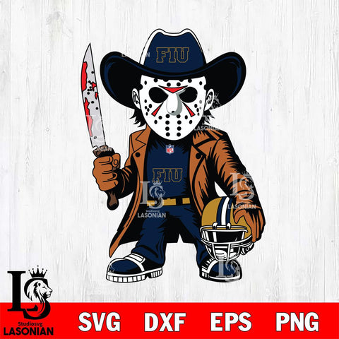 Florida International Panthers Jason Voorhees Horror Svg Eps Dxf Png File, NCAA svg, Digital Download, Instant Download