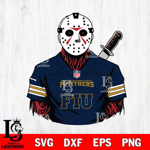 Florida International Panthers Jason Voorhees Horror 4 Svg Eps Dxf Png File, NCAA svg, Digital Download, Instant Download
