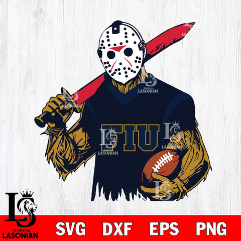 Florida International Panthers Jason Voorhees Horror Halloween 2 Svg Eps Dxf Png File, NCAA svg, Digital Download, Instant Download