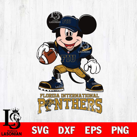 Florida International Panthers Mikey Mouse Disney, Svg Eps Dxf Png File, Digital Download