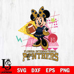 Florida International Panthers Minnie Mouse Sport SVG DXF EPS PNG FILE, NCAA File Cut,Digital Download,Instant Download