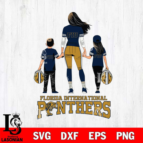 Florida International Panthers Mother and son Rugby SVG DXF EPS PNG FILE,NCAA SVG, Father day Digital Download,Instant Download, Silhouette