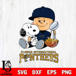 Florida International Panthers Peanuts Snoopy Champion football SVG DXF EPS PNG FILE,Snoopy File Cut, NCAA Digital Download,Instant Download,Christmas Silhouette