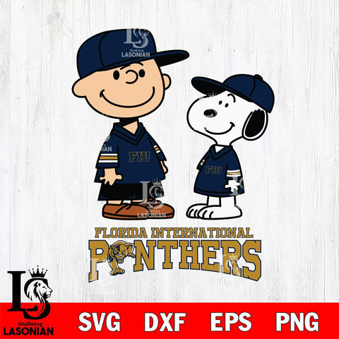 Florida International Panthers Peanuts Snoopy Football SVG DXF EPS PNG FILE,Snoopy File Cut, NCAA Digital Download,Instant Download,Christmas Silhouette