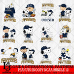 Florida International Panthers Peanuts Snoopy Player NCAA Bundle 12 SVG DXF EPS PNG FILE,Snoopy File Cut, bundle NCAA Digital Download,Instant Download, Silhouette