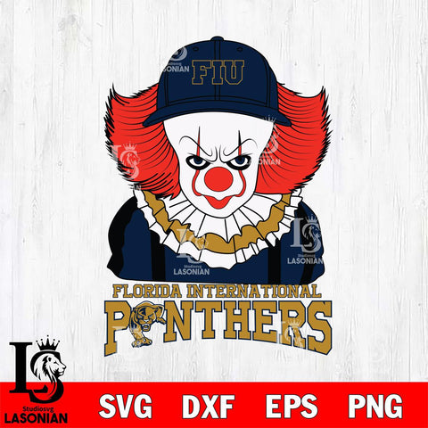Florida International Panthers Pennywise Horror Sport 10 Svg Eps Dxf Png File, Digital Download