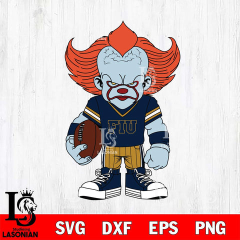 Florida International Panthers Pennywise Horror Sport 11 Svg Eps Dxf Png File, Digital Download