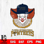Florida International Panthers Pennywise Horror Sport 12 Svg Eps Dxf Png File, Digital Download