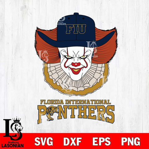 Florida International Panthers Pennywise Horror Sport 12 Svg Eps Dxf Png File, Digital Download