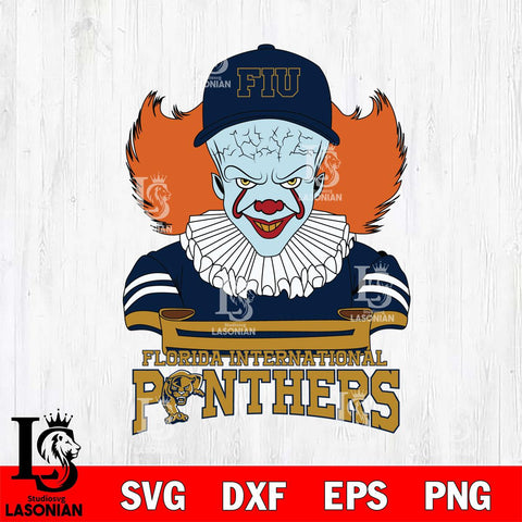 Florida International Panthers Pennywise Horror Sport 2 Svg Eps Dxf Png File, Digital Download