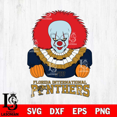Florida International Panthers Pennywise Horror Sport 3 Svg Eps Dxf Png File, Digital Download