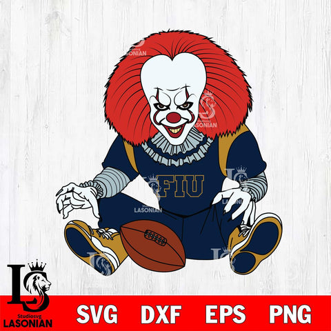 Florida International Panthers Pennywise Horror Sport 6 Svg Eps Dxf Png File, Digital Download
