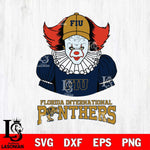 Florida International Panthers Pennywise Horror Sport 7 Svg Eps Dxf Png File, Digital Download