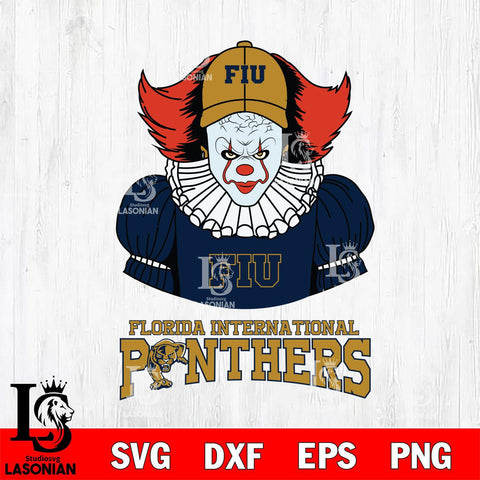Florida International Panthers Pennywise Horror Sport 7 Svg Eps Dxf Png File, Digital Download