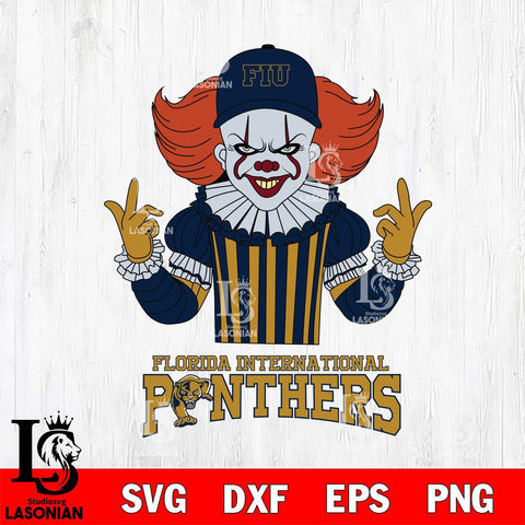 Florida International Panthers Pennywise Horror Sport 8 Svg Eps Dxf Png File, Digital Download