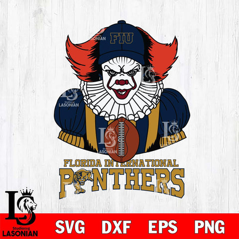 Florida International Panthers Pennywise Horror Sport 9 Svg Eps Dxf Png File, Digital Download