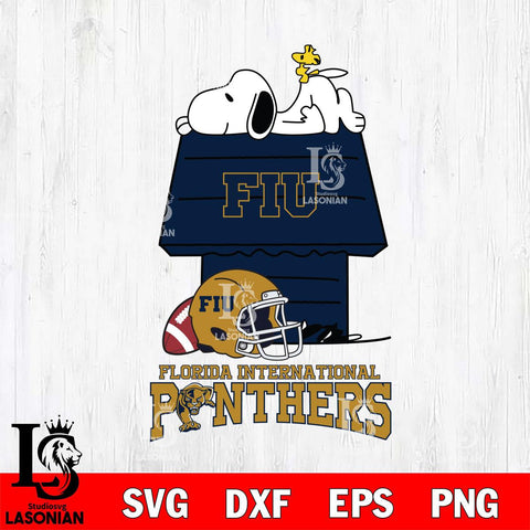Florida International Panthers Snoopy Chill Football SVG DXF EPS PNG FILE,Snoopy File Cut, NCAA Digital Download,Instant Download,Christmas Silhouette