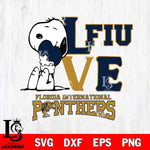 Florida International Panthers Snoopy Sport 10 Svg Eps Dxf Png File, Digital Download