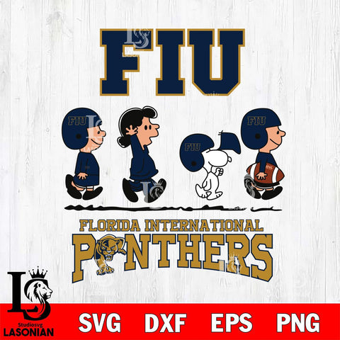 Florida International Panthers Snoopy Sport 12 Svg Eps Dxf Png File, Digital Download