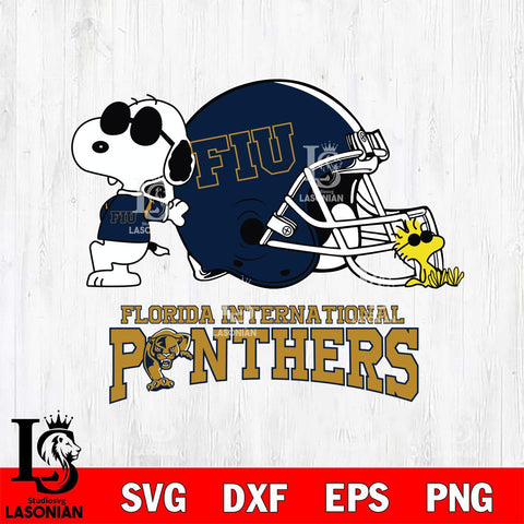 Florida International Panthers Snoopy Sport 2 Svg Eps Dxf Png File, Digital Download