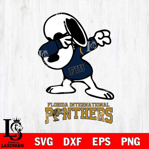 Florida International Panthers Snoopy Sport 3 Svg Eps Dxf Png File, Digital Download