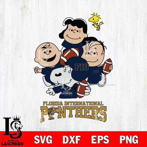 Florida International Panthers Snoopy Sport 4 Svg Eps Dxf Png File, Digital Download