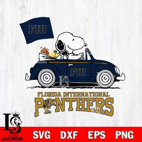 Florida International Panthers Snoopy Sport 5 Svg Eps Dxf Png File, Digital Download