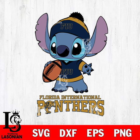 Florida International Panthers Stitch Disney, Svg Eps Dxf Png File, Digital Download
