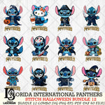 Florida International Panthers Stitch Horror Bundle 12 SVG Svg Eps Dxf Png File, NCAA svg, Digital Download, Instant Download