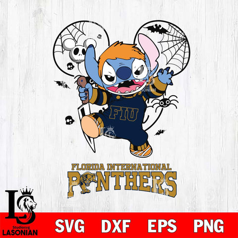 Florida International Panthers Stitch Michael Halloween Svg Eps Dxf Png File, Digital Download, Instant Download