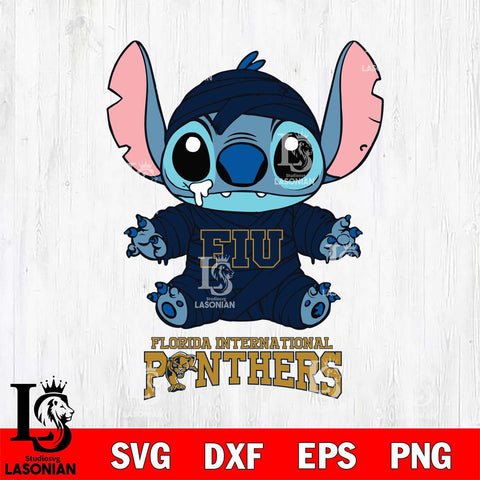 Florida International Panthers Stitch Mummy Svg Eps Dxf Png File, NCAA svg, Digital Download, Instant Download