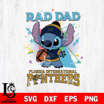 Florida International Panthers Stitch Rad Dad SVG DXF EPS PNG FILE, NCAA File Cut,Digital Download,Instant Download