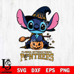 Florida International Panthers Stitch witch Svg Eps Dxf Png File, NCAA svg, Digital Download, Instant Download