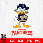 Florida Panthers Donald Duck NHL Hockey SVG DXF EPS PNG FILE,NHL File Cut,Disney Digital Download,Instant Download, Silhouette