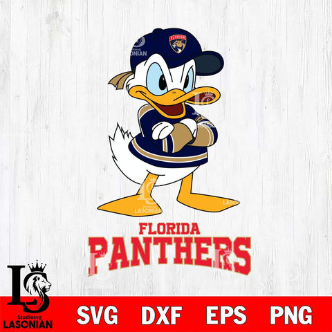 Florida Panthers Donald Duck NHL Hockey SVG DXF EPS PNG FILE,NHL File Cut,Disney Digital Download,Instant Download, Silhouette