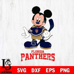 Florida Panthers Mickey NHL Hockey SVG DXF EPS PNG FILE,NHL File Cut,Disney Digital Download,Instant Download, Silhouette
