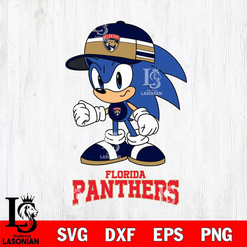 Florida Panthers Sonic NHL Hockey SVG DXF EPS PNG FILE,NHL File Cut,Disney Digital Download,Instant Download, Silhouette