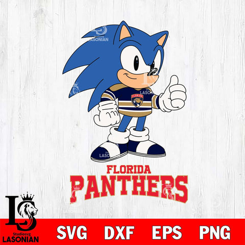 Florida Panthers Sonic like NHL Hockey SVG DXF EPS PNG FILE,NHL File Cut,Disney Digital Download,Instant Download, Silhouette