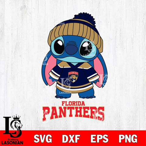 Florida Panthers Stitch NHL Hockey SVG DXF EPS PNG FILE,NHL File Cut,Disney Digital Download,Instant Download, Silhouette